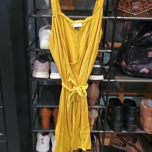 Yellow Wrap Dress